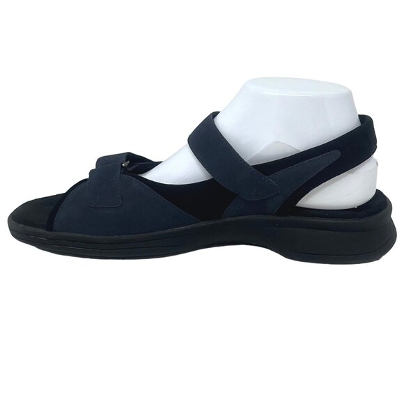 Clarks Womens Springers Navy Blue Leather Sandal 88750‎ Size 10 Medium - Picture 5 of 9